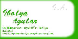 ibolya agular business card